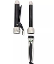 SUTRA 2 Piece: tourmaline interchangeable curling set for curls  waves SILVER 