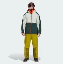 adidas Terrex 3L Mens Snow Ski  Snowboard Pants, Pulse Olive HC7717 RRP £300
