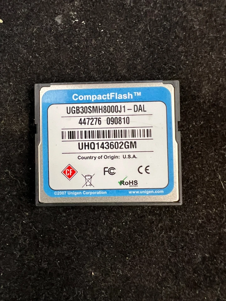 ***Approved*** 8GB Compact Flash Memory Kit for Cisco Nexus 7000 N7K-CPF-8GB - Image 2 of 2