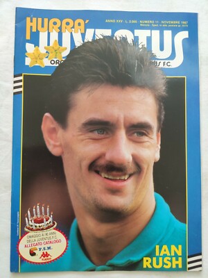 Photo de presse vintage Football, Juventus, Ian Rush , 1987