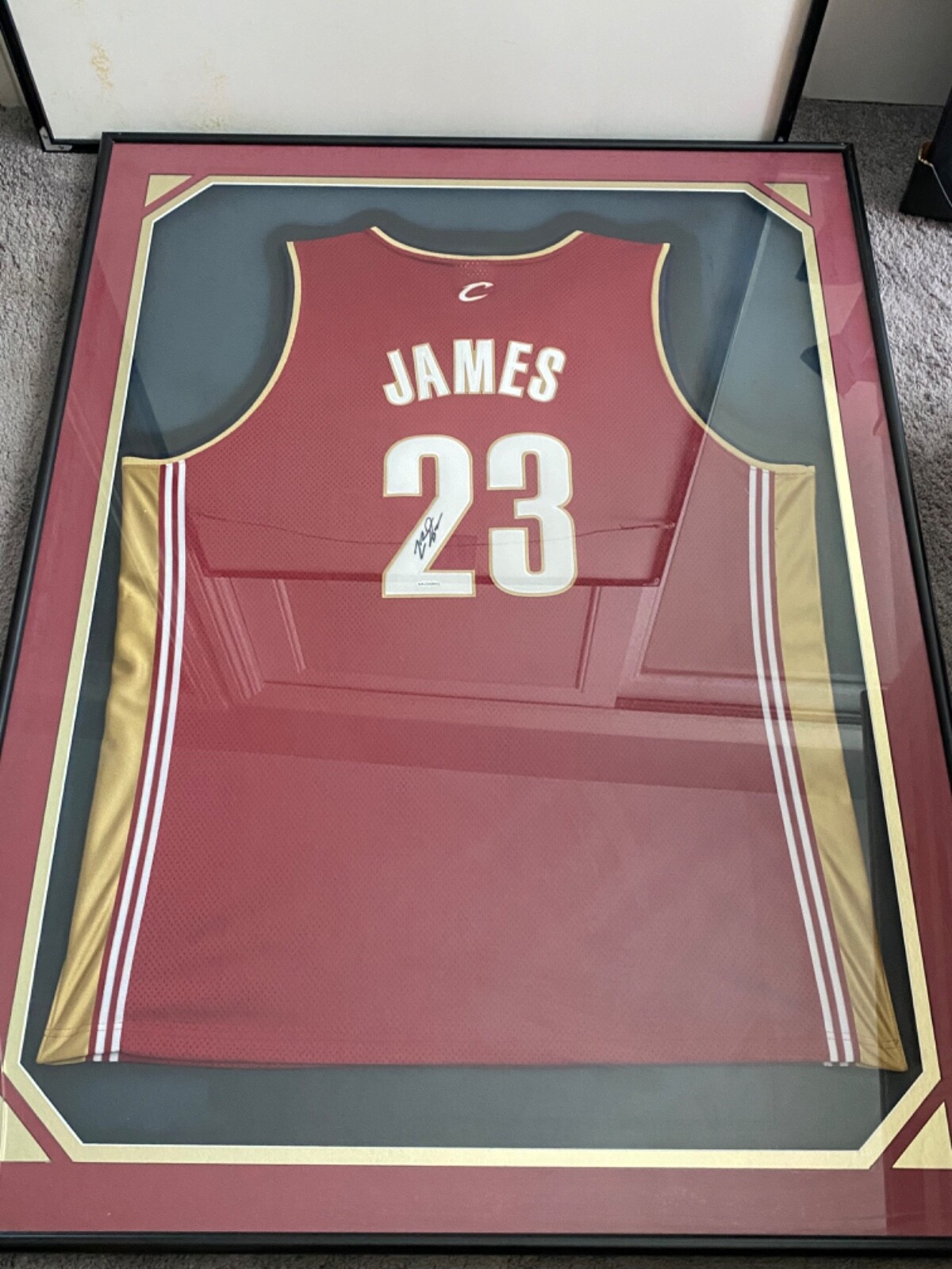 LeBron James Autographed Signed Cleveland Cavaliers 2003 ROOKIE JERSEY WITH UD COA 