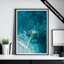 "Paddleboard Peace" Printable Wall Art – Instant Download Poster