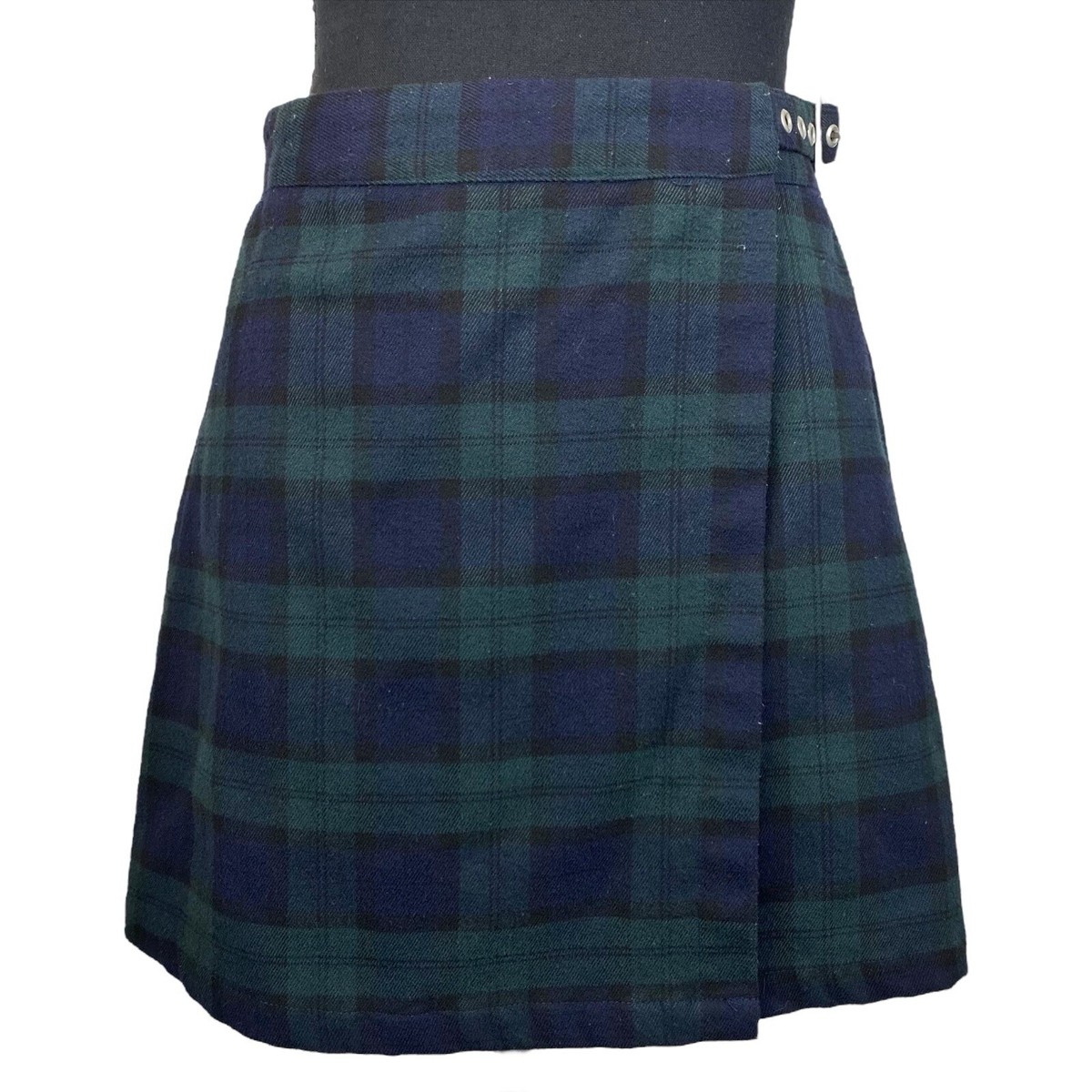 brandy melville green plaid dress John Galt ☆ Schoolgirl Mini Wrap Skirt ☆ Size Small long sleeve hoco dress