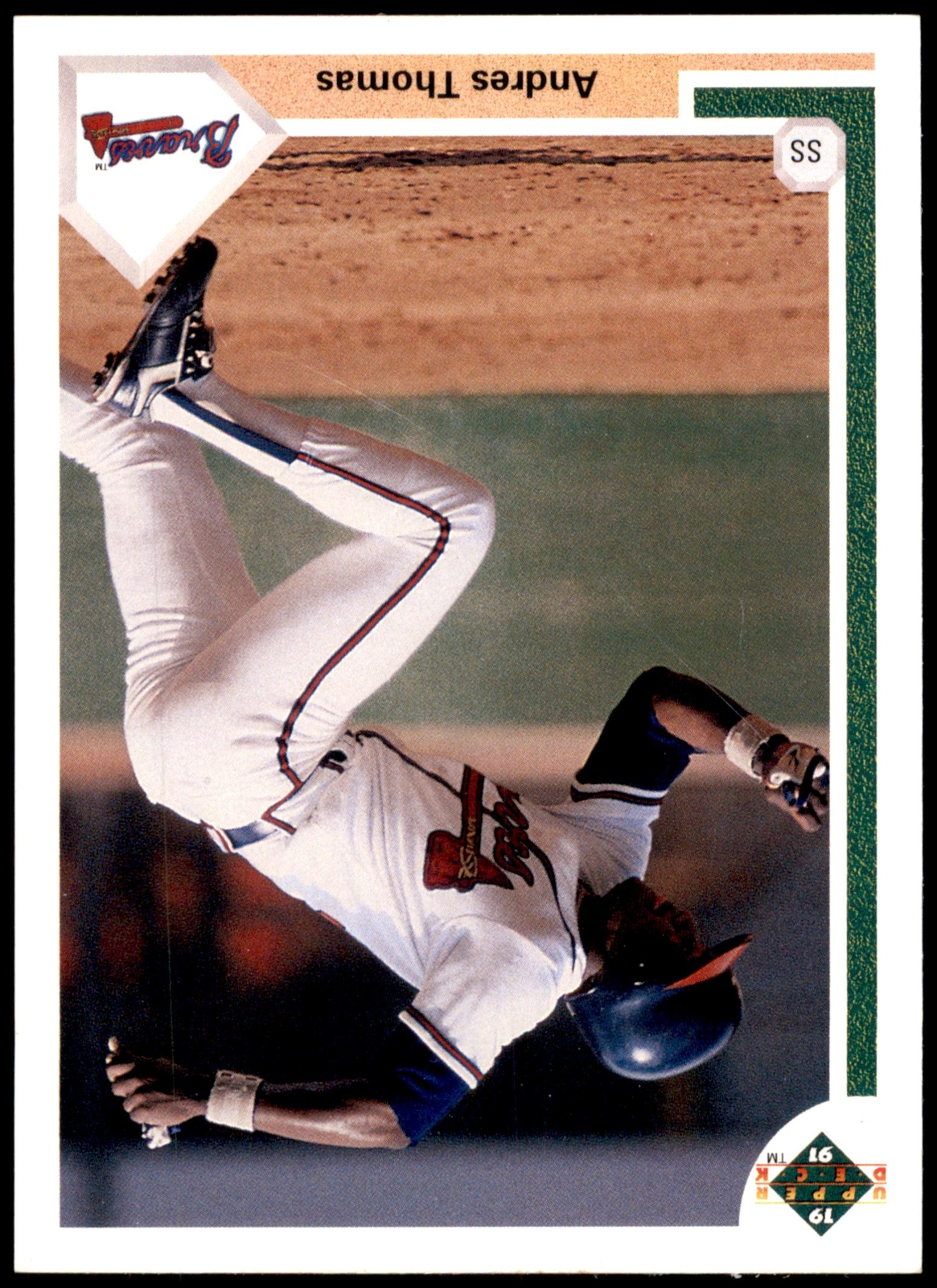 Andres Thomas #384d 1991 Upper Deck