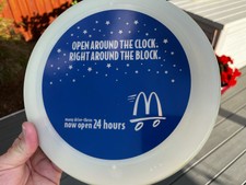 MCDonalds GLOW -Free Frisbee  Innova Pin - Disc Golf  681 Decades Old OOP New