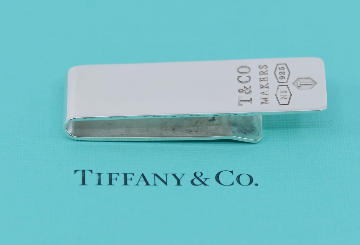 TIFFANY＆Co.マネークリップ　ロゴ　silver 【美品】 税込?送料無料】 | スターリングシルバー マネークリップ T