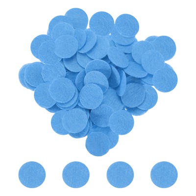 500 Stck. Runde Filz Kreise 30 mm 1-1/4 Zoll Basteln Filz Vliesstoff Pad Blau