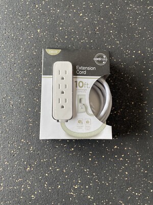 Cordinate by JASCO-10ft Outlet Extension Cord  w/3 Grounded Outlets