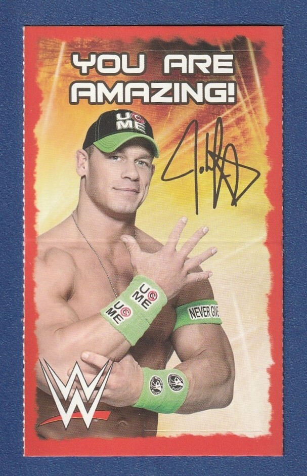 JOHN CENA 2014 Papermagic Valentine's Day Card WWE Wrestling The Prototype  OVW! | eBay