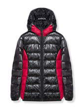 The Polar Club Kids Packable DOWN Jacket BLACK/RED Size 4
