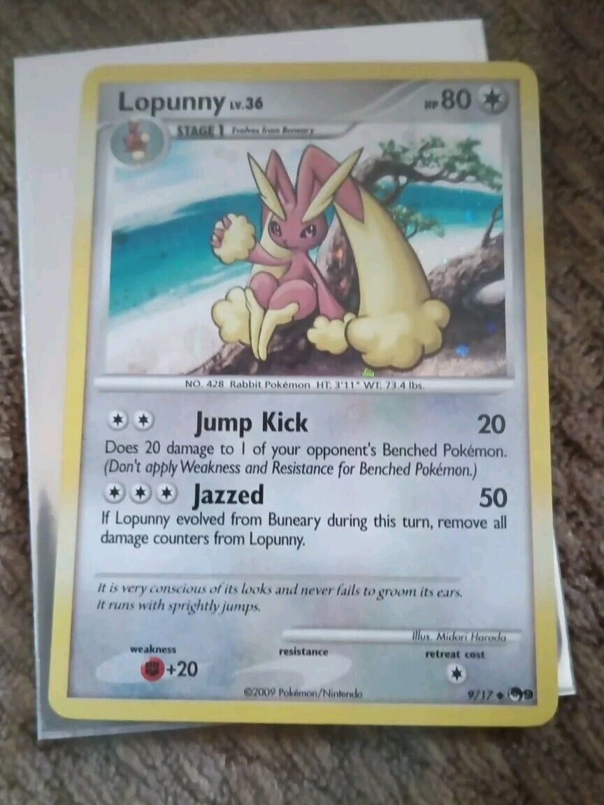 ⭐Lopunny 9/17 - POP Series 9 - COSMO Holo UNCOMMON - 2009 ⭐Lopunny 9/17 - POP Series 9 - COSMO Holo UNCOMMON - 2009