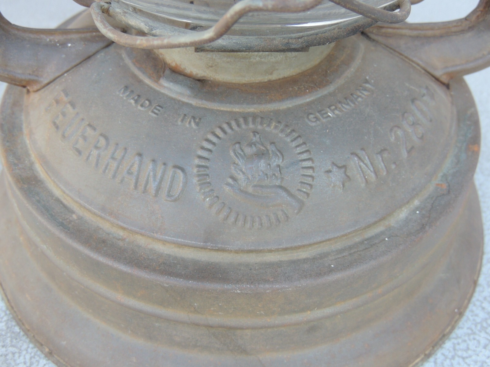 Vintage Nier Feuerhand Firehand No.280 Kerosene Oil Lantern Germany, Original
