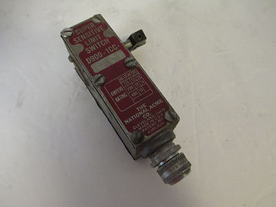 D900-1CC limit switch National Acme Super Sensitive Limit, used Cleaned tested 