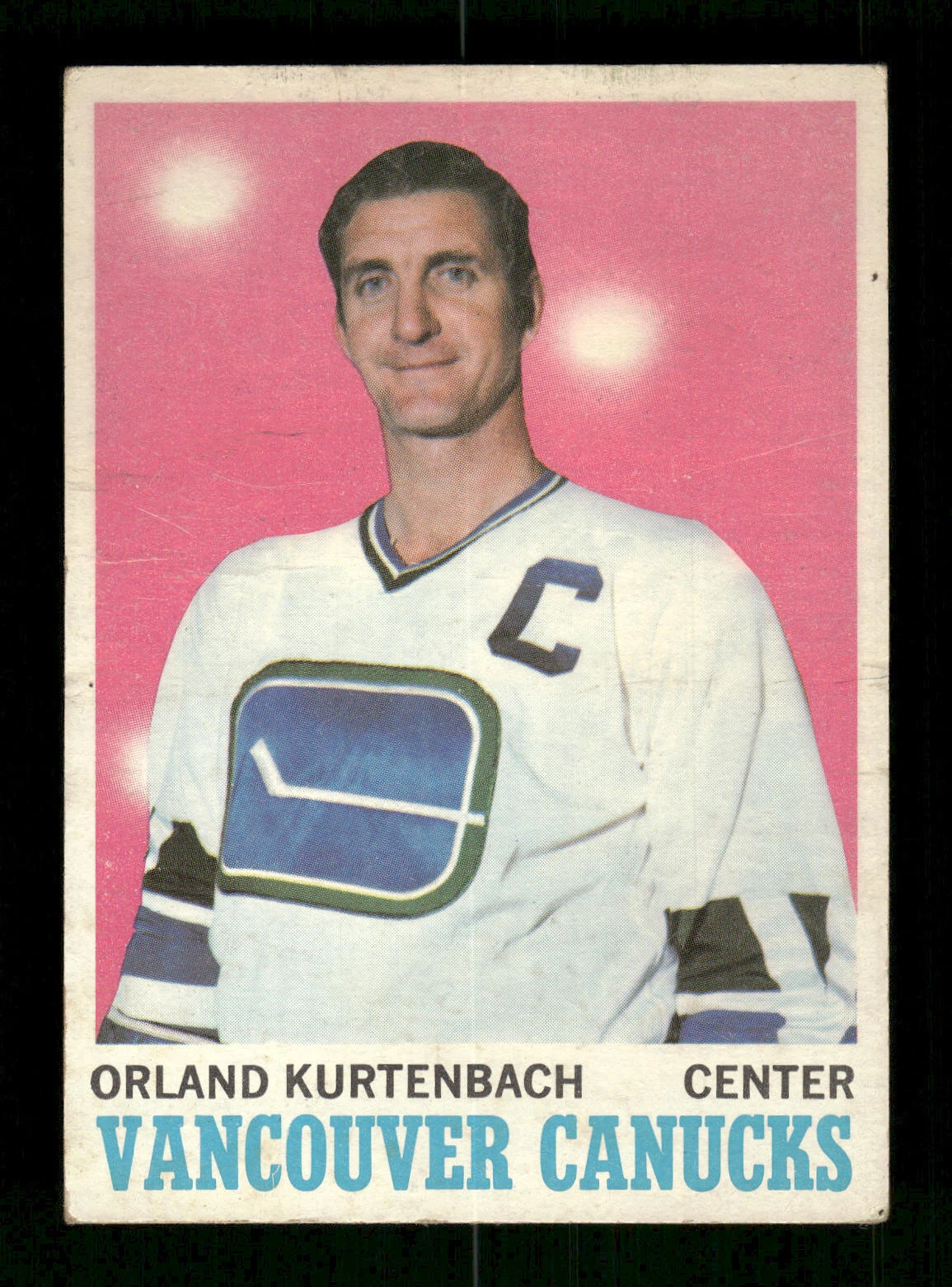 Orland Kurtenbach 1970-71 Topps #117 Vancouver Canucks VG