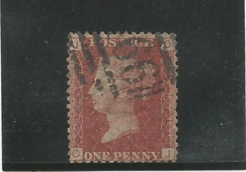 GREAT BRITAIN n° 26 1d. carmine red pl.204