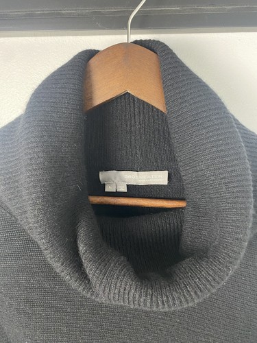 360 Sweater 100% Cashmere Large Turtleneck Short Sleeve Lagenlook Minimalist - Picture 8 of 11