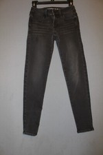 American Eagle Sz 00 Short Jegging Super Stretch Skinny Jeans black