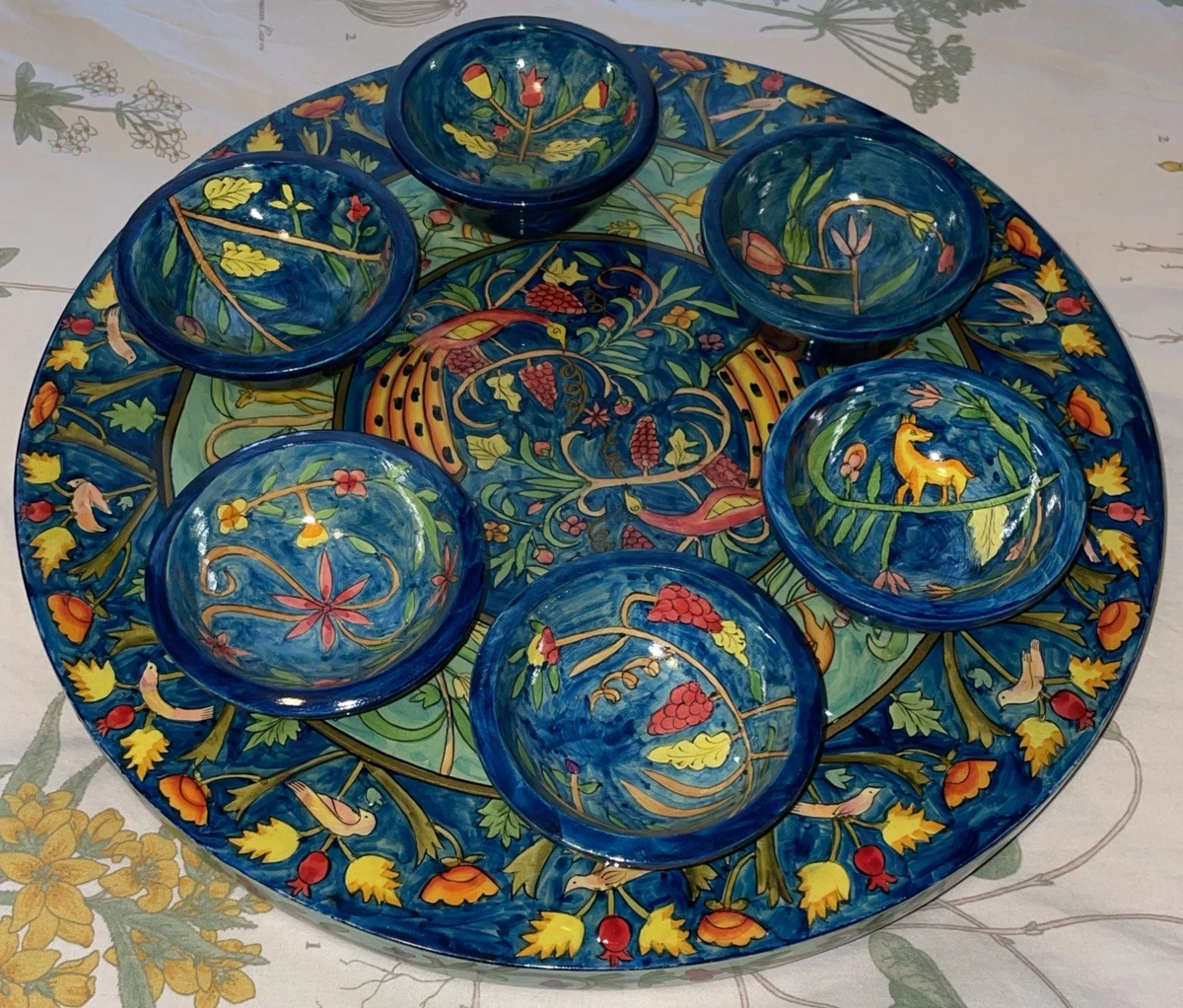 ペサハ セーデルプレート ユダヤ アンティーク Seder Plate for sale | eBay