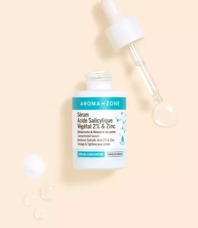 Sérum Acide Salicylique 2% et Zinc anti-imperfections pour peau nette flacon 30ml