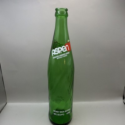 Rare Vintage Aspen Acl Soda Bottle 16oz  Clear Apple Beverage PepsiCo Pueblo