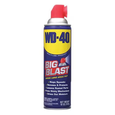 Wd-40 490095 Big Blast, Multi-Use Lubricant, -60 To 300 Deg F, Net Wt 18 Oz,