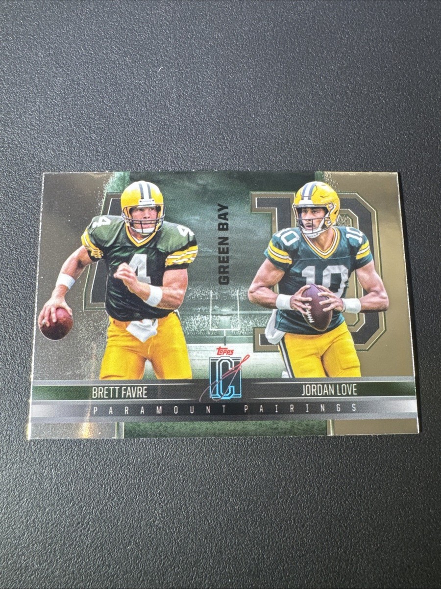 2024 TOPPS SIGNATURE CLASS JORDAN LOVE BRETT FAVRE PARAMOUNT