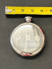 TARURS ROSSI Stainless Steel Hip Flask 8oz.