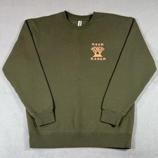 Noah Kahan 2024 Tour Sweatshirt Mens Medium Olive Green Stick Season Pullover