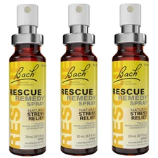 Bach Flower Remedies Rescue Remedy Spray 20 mL / 0.7 fl oz (Pack of 3)
