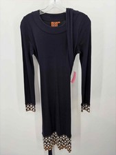 Pre-Owned Tory Burch Navy Size XS Knee Length Long Sleeve Dress