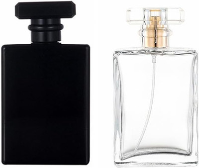 100Ml Glass Perfume Atomizer,2 Pcs Empty Refillable Perfume Spray Bottle for Men