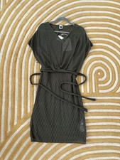 Missoni Knit Wrap Dress- Dark Green Size 40 NWT