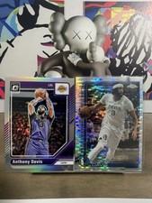 2024-25 Donruss Topps Anthony Davis Lakers Mavericks Prizm 2Card Lot