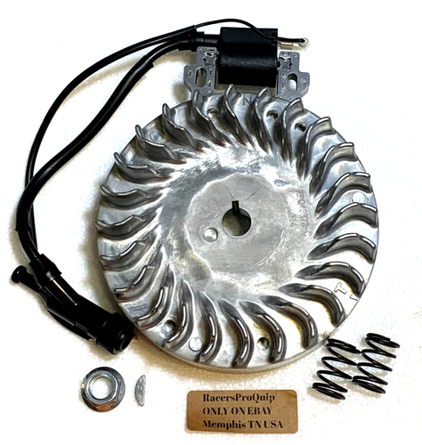 Predator Ghost 212 Alum Flywheel Billet Rod Hi Compression Piston w/Coil NEWUSA - Picture 2 of 2