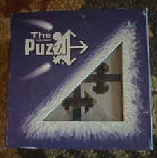 The Puzzle Ultimate 16pc 4x4 Brain Teaser, Silver/Black Plastic 1997