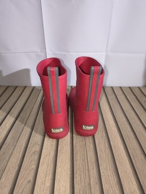 Totes rote Stiefeletten Gummistiefel Damen Kinder Jungen Mädchen Größe 3-4