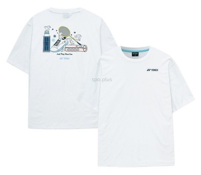 YONEX バドミントンシャツ L ホワイト/ブルー YONEX（ヨネックス） 【メール便可】ヨネックス ユニゲームシャツ