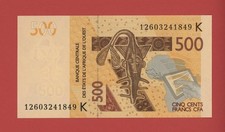 WEST AFRICAN STATES  500 FRANCS (20)12 SENEGAL  PICK # 719Ka UNC.