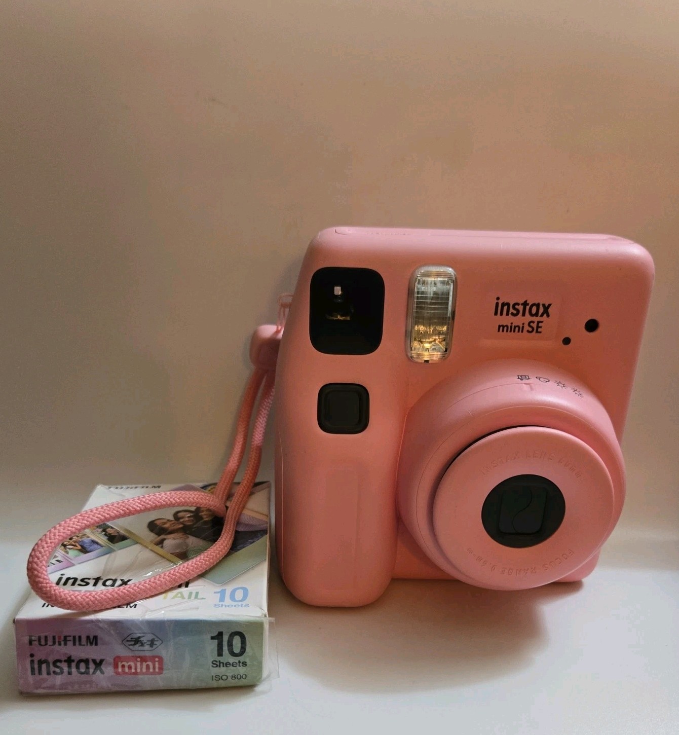 Fujifilm Instax Mini SE Pink Instant Camera with 10 Film Sheets-image