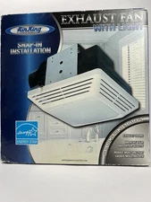 Air King ENERGY STAR Certified 50 CFM Snap-In Exhaust Fan w/ Light, BFQF50