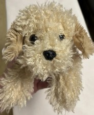 FAO Schwarz Mix Pups Tan COCKAPOO 14" Laying Plush Puppy Dog Adopt A Pets