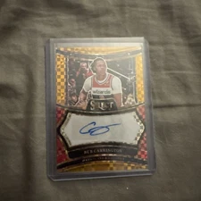 2024-25 Panini Select Basketball Rookie Bub Carrington Gold  Auto #2/10