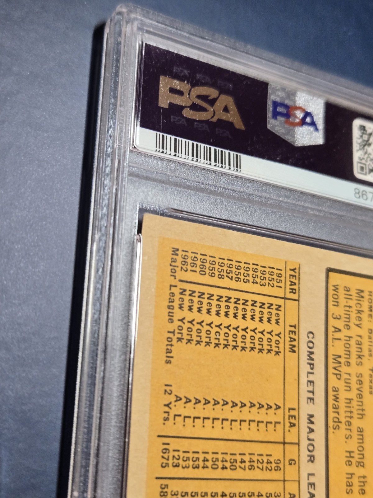 1963 Topps Mickey Mantle #200 PSA 1. Tape Mark. OC. BEAUTY!! Fantastic Back. view 14