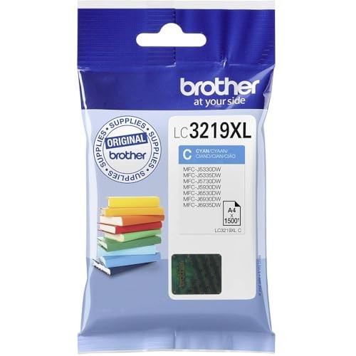 Brother LC-3219XLC Inkjet Cartridge, Cyan, Single Pack, Super High Yield, 