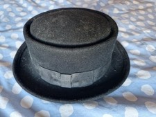 Black Pork Pie Hat 100% Wool Felt,Mod/Ska,Breaking Bad, Walter/Heisenberg Style