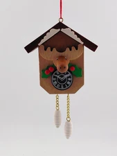Christian Ulbricht Ornament Elk on Cuckoo Clock 10-0406