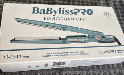 BaBylissPRO  Nano Titanium  1¾''/44mm Ionic Straightener  NEW 
