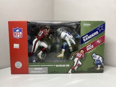 McFarlane's Sports Picks Deluxe NFL 2-Pack Rice vs Sanders | eBay