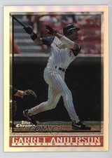 1998 Topps Chrome Refractor Garret Anderson #31 0e5c