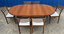 G Plan Fresco Dining Table by VB Wilkins & 6 Chairs Vintage Retro Mid Century 🚚